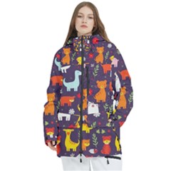 Pet Animal 01 Women s Multi Pockets Zip Ski And Snowboard Waterproof Breathable Jacket by myclothy