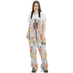 Pet Animal 02 Women s Front Zip Ski And Snowboard Bib Pants by myclothy