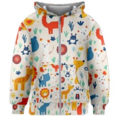 Pet Animal 03 Kids  Zipper Hoodie Without Drawstring by myclothy