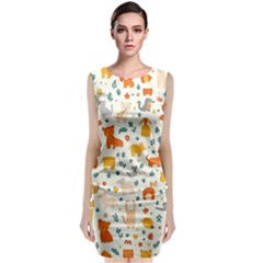 Pet Animal 04 Classic Sleeveless Midi Dress by myclothy