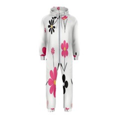  Minimalist Pattern With Simple Lines,flower And Shapes, Creating A Clean And Modern Hooded Jumpsuit (kids) by myclothy