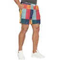  Minimalist Pattern With Simple Lines And Shapes, Creating A Clean And Modern Aesthe Men s Runner Shorts View2