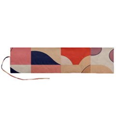 Minimalist Pattern With Simple Lines And Shapes, Creating A Clean And Modern Aesthe Roll Up Canvas Pencil Holder (l) by myclothy