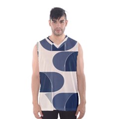 A Minimalist Pattern With Simple Lines And Shapes, Creating A Clean And Modern Aesthetic 04 Men s Basketball Tank Top by myclothy