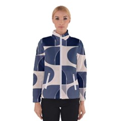 A Minimalist Pattern With Simple Lines And Shapes, Creating A Clean And Modern Aesthetic 04 Women s Bomber Jacket by myclothy