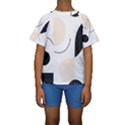 A Minimalist Pattern With Simple Lines And Shapes, Creating A Clean And Modern Aesthetic 05 Kids  Short Sleeve Swimwear View1