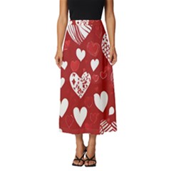 Valentine Classic Midi Chiffon Skirt by pollyparadiseartshop