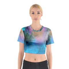 Smokescreen Cotton Crop Top by pollyparadiseartshop