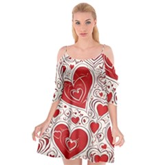 Be My Valentine Cutout Spaghetti Strap Chiffon Dress by pollyparadiseartshop