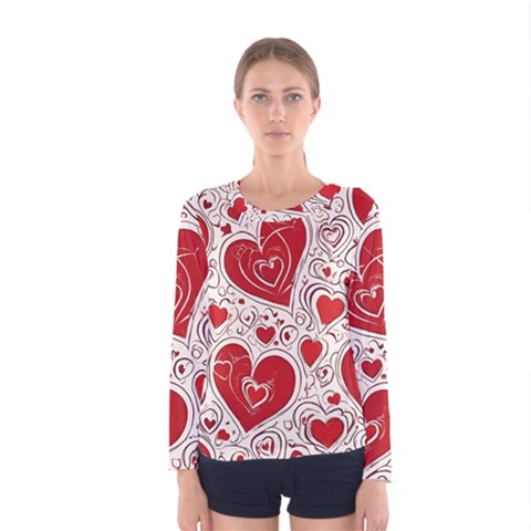 Be My Valentine Women s Long Sleeve T-shirt by pollyparadiseartshop