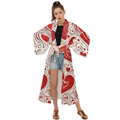 Be My Valentine Maxi Kimono by pollyparadiseartshop