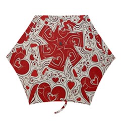 Be My Valentine Mini Folding Umbrellas by pollyparadiseartshop