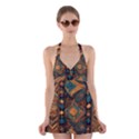 Tribal Chic Halter Dress Swimsuit  View1