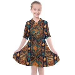 Tribal Chic Kids  All Frills Chiffon Dress by pollyparadiseartshop