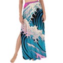 Waves Mountains Sky Maxi Chiffon Tie-Up Sarong View1