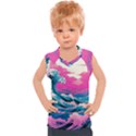 Waves Mountains Sky Kids  Sport Tank Top View1