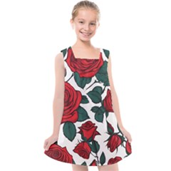 Roses Kids  Cross Back Dress by pollyparadiseartshop