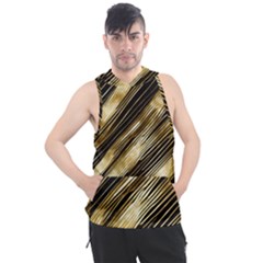 Gold Rush Men s Sleeveless Hoodie by pollyparadiseartshop