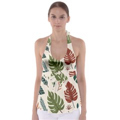 Leaves Autumn Tie Back Tankini Top by Salmanaz77