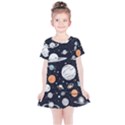 Space Galaxy Universe Stars Sky Kids  Simple Cotton Dress View1