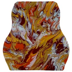 Phoenix Car Seat Velour Cushion  by kaleidomarblingart