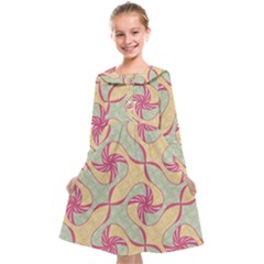 Abstract Pattern Design Scrapbooking Kids  Midi Sailor Dress by Paksenen