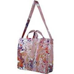 Pour Flames Square Shoulder Tote Bag by kaleidomarblingart