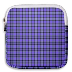 Blue Tartan Plaid 1 Mini Square Pouch by dressshop