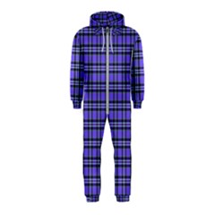 Blue Tartan Plaid 1 Hooded Jumpsuit (kids) by dressshop