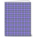 Blue Tartan Plaid 1 6  x 8  Hardcover Notebook View1