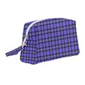 Blue Tartan Plaid 1 Wristlet Pouch Bag (Medium) View1