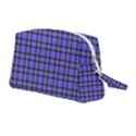 Blue Tartan Plaid 1 Wristlet Pouch Bag (Medium) View2