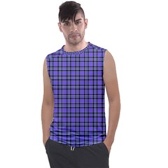 Blue Tartan Plaid 1 Men s Regular Tank Top by dressshop