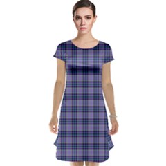 Purple Plaid Tartan 1 Cap Sleeve Nightdress by dressshop