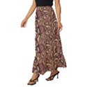 Human Spider Mutant Creatures Motif Random Pattern Tiered Ruffle Maxi Skirt View2