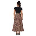 Human Spider Mutant Creatures Motif Random Pattern Tiered Ruffle Maxi Skirt View4