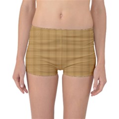 Autumn Fall Plaid Tartan 1 Reversible Boyleg Bikini Bottoms by dressshop