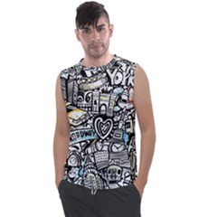 Doodle New York City Nyc Men s Regular Tank Top by Salmanaz77