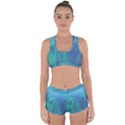 Psicodelia Zyguratti Texture Cyanturquoise Racerback Boyleg Bikini Set View1