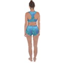 Psicodelia Zyguratti Texture Cyanturquoise Racerback Boyleg Bikini Set View2