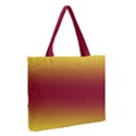 Electric Yellow To Burgundy Red Bilinear Gradient Zipper Medium Tote Bag View2