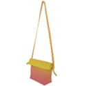 Electric Yellow To Coral Pink Linear Gradient Folding Shoulder Bag View2