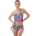 Abstract Fractal Art Swirl Pattern Mini Tank Bikini Set View1