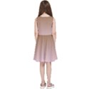 Chocolate Brown To Pink Lace Linear Gradient Kids  Skater Dress View4