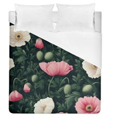 Poppy Flower Plant Petals Bloom Duvet Cover (queen Size) by Grandong