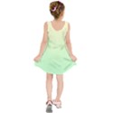 Cream Yellow To Mint Green Linear Gradient Kids  Sleeveless Dress View2