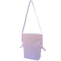 Pale Pink To Pale Violet Linear Gradient Folding Shoulder Bag View1