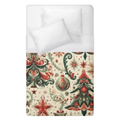 Christmas Tree Snow Duvet Cover (single Size) by Bedest