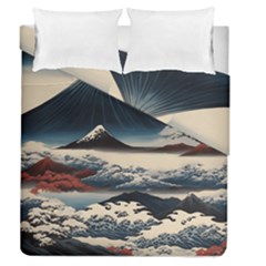 Hokusai Moutains Japan Duvet Cover Double Side (queen Size)