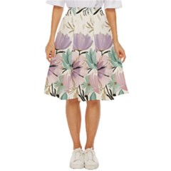 Flowers Pattern Floral Classic Short Skirt by Sabxi